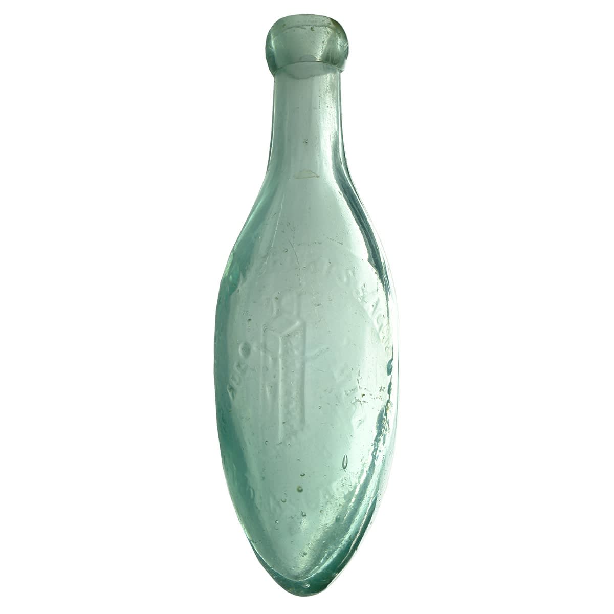 Torpedo. Easton Roberts & Agnew, Camperdown. Aqua. 10 oz. (New South Wales)