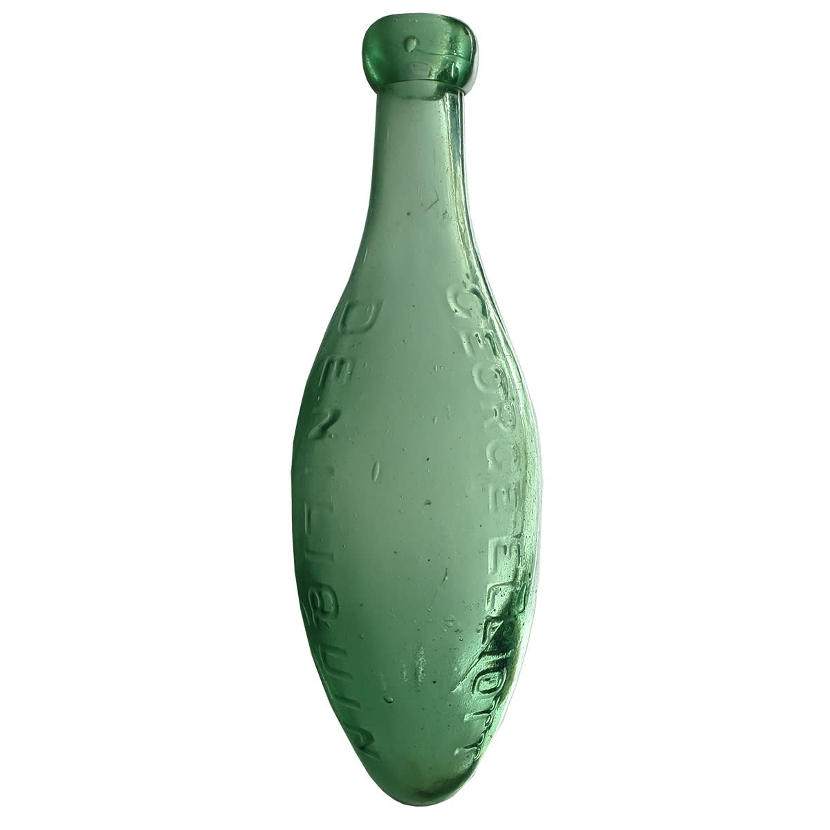 Torpedo. George Elliott, Deniliquin. Aqua. 10 oz. (New South Wales)