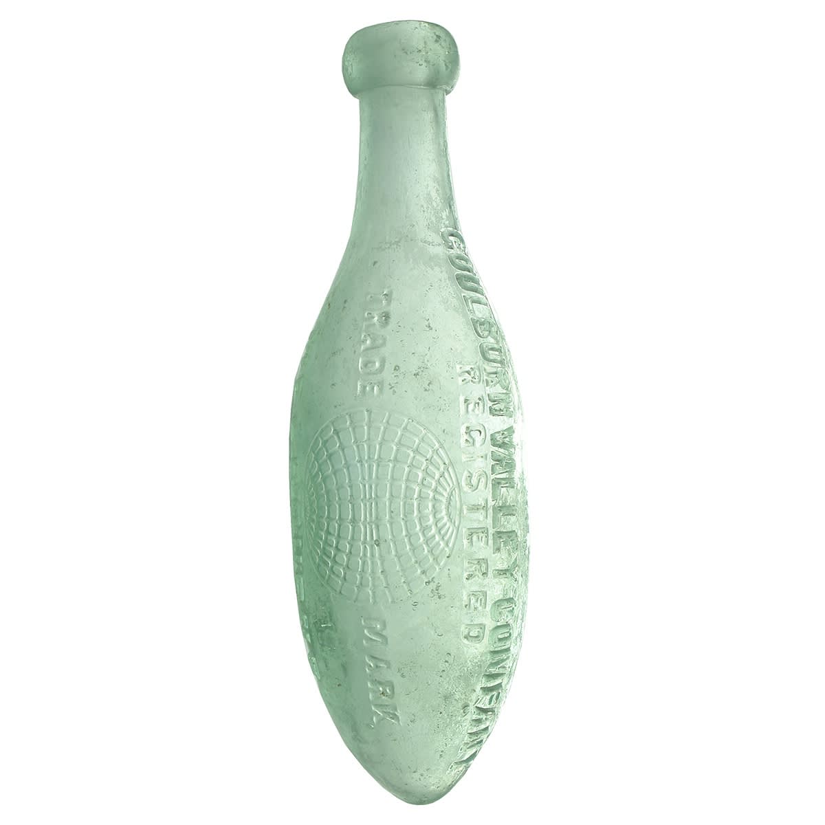 Torpedo. Goulburn Valley Company, Melbourne. Globe. Aqua. 10 oz. (Victoria)