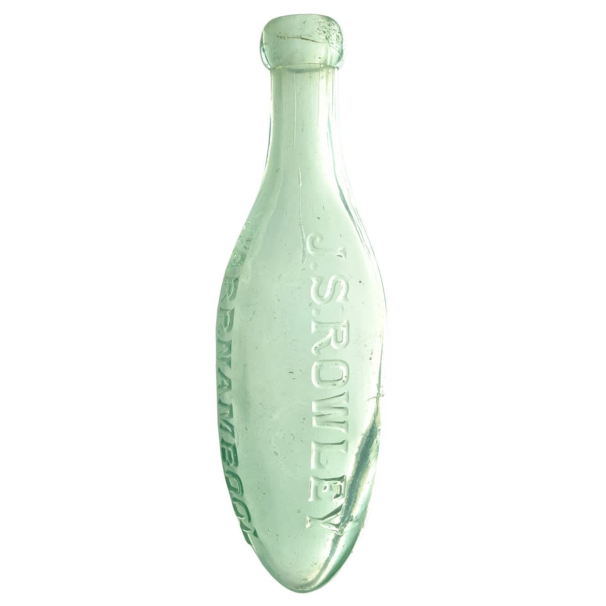 Torpedo. J. S. Rowley, Warrnambool. Aqua. 10 oz. (Victoria)