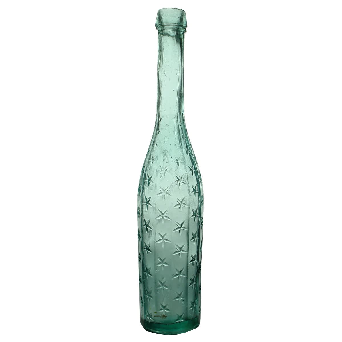 Goldfields. Star Salad Oil. Aqua. 10 oz. (United Kingdom) (This is from the late Kingsley Durdin collection)