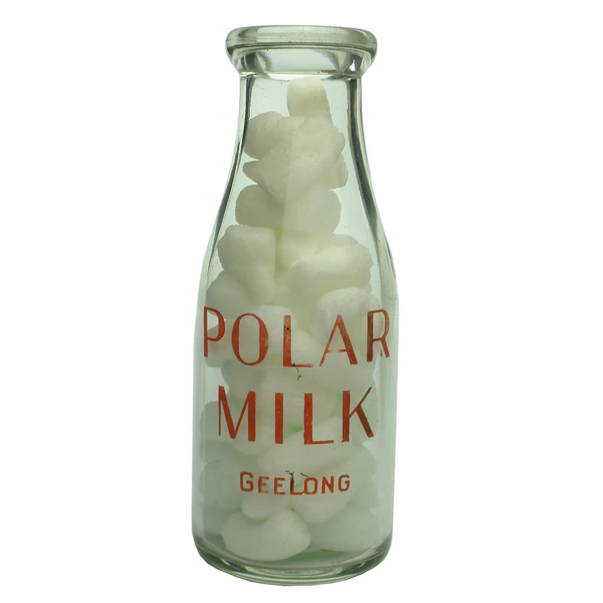 Ceramic Label Milk. Polar Milk Geelong. One Imperial Pint. No other embossing. (Victoria)