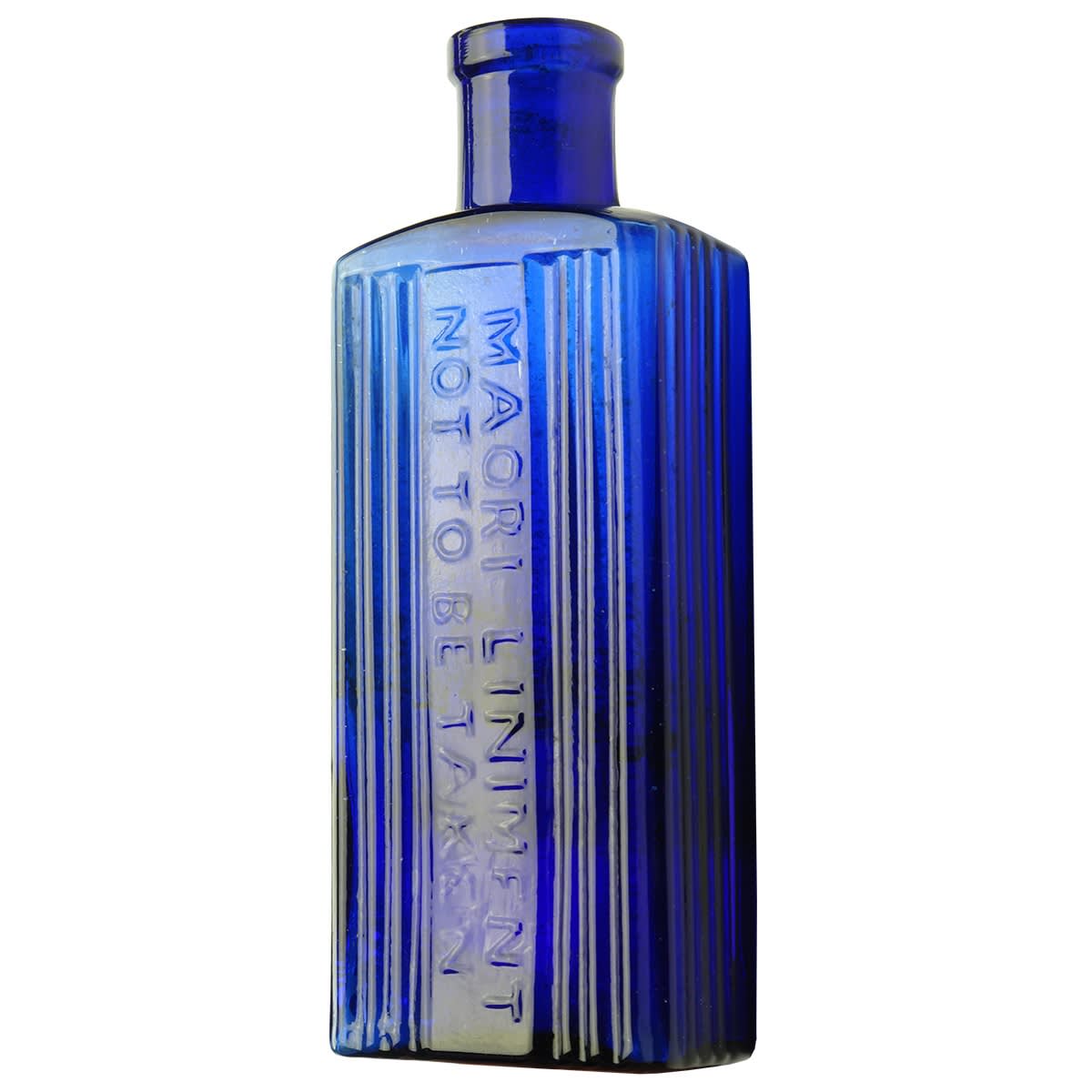 Chemist. Maori Liniment. Cobalt. 2 oz. (Hatton & Laws, Launceston, Tasmania)