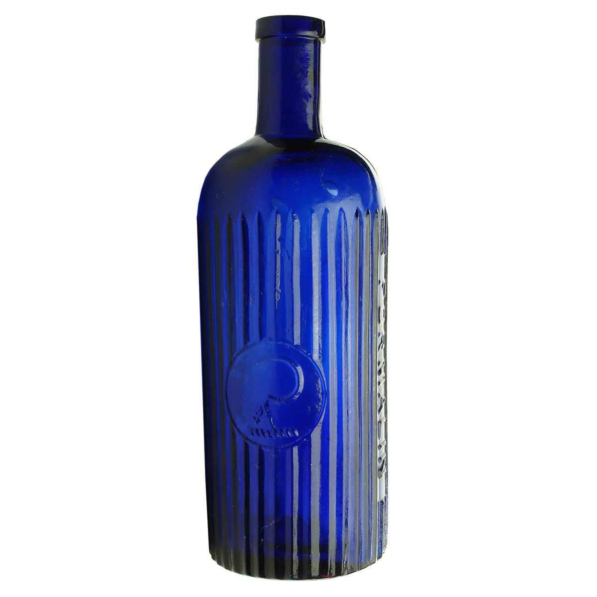 Poison. Cuming Smith & Cos, Formalin. Sickle Brand. Cobalt Blue. 20 oz. (Victoria)
