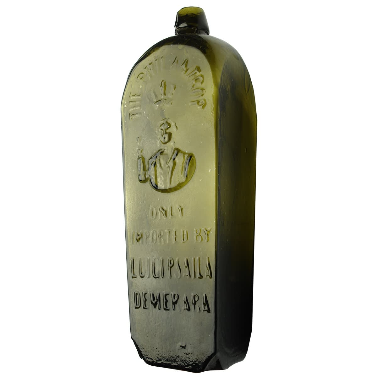 Gin. The Philantrop, Luigi Psaila, Demerara. Black. Quart. (Late Kingsley Durdin Collection).
