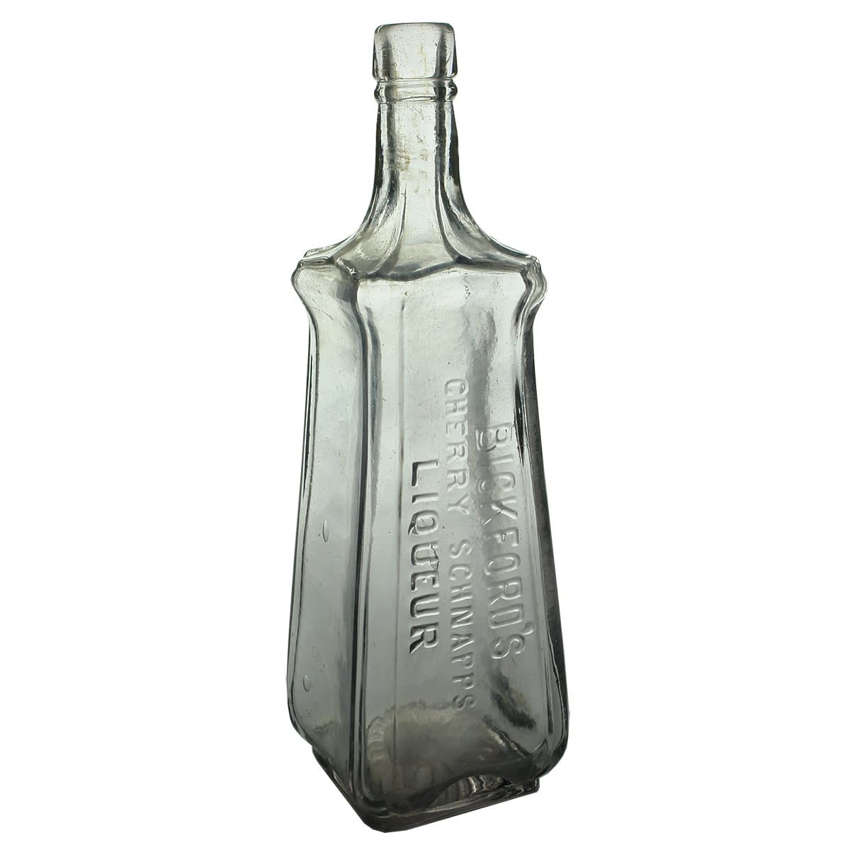 Liqueur. Bickford's Cherry Schnapps Liqueur. Fancy shape. Amethyst. 26 oz. (South Australia) (Late Kingsley Durdin Collection)