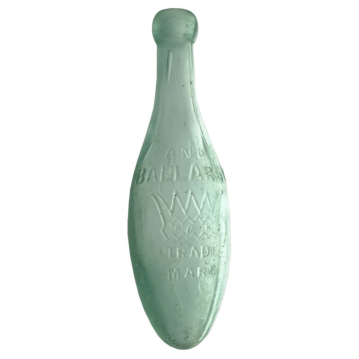 Torpedo. M. McDonald, Melbourne & Ballarat. Aqua. 10 oz. (Victoria)