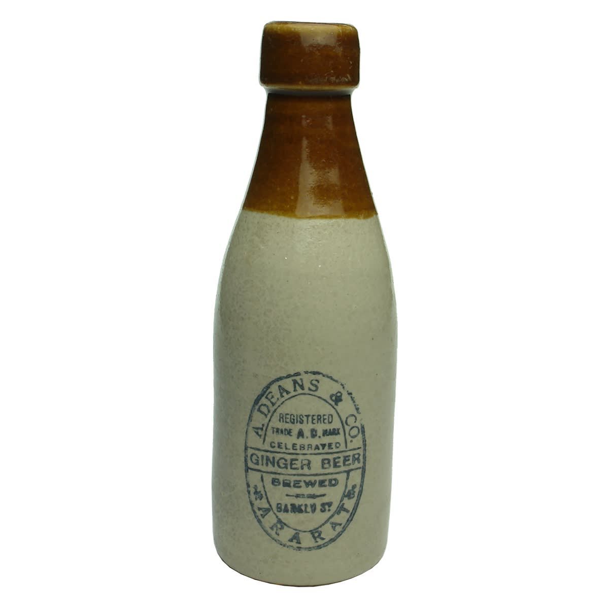Ginger Beer. A. Deans & Co., Barkly St., Ararat. (Victoria)