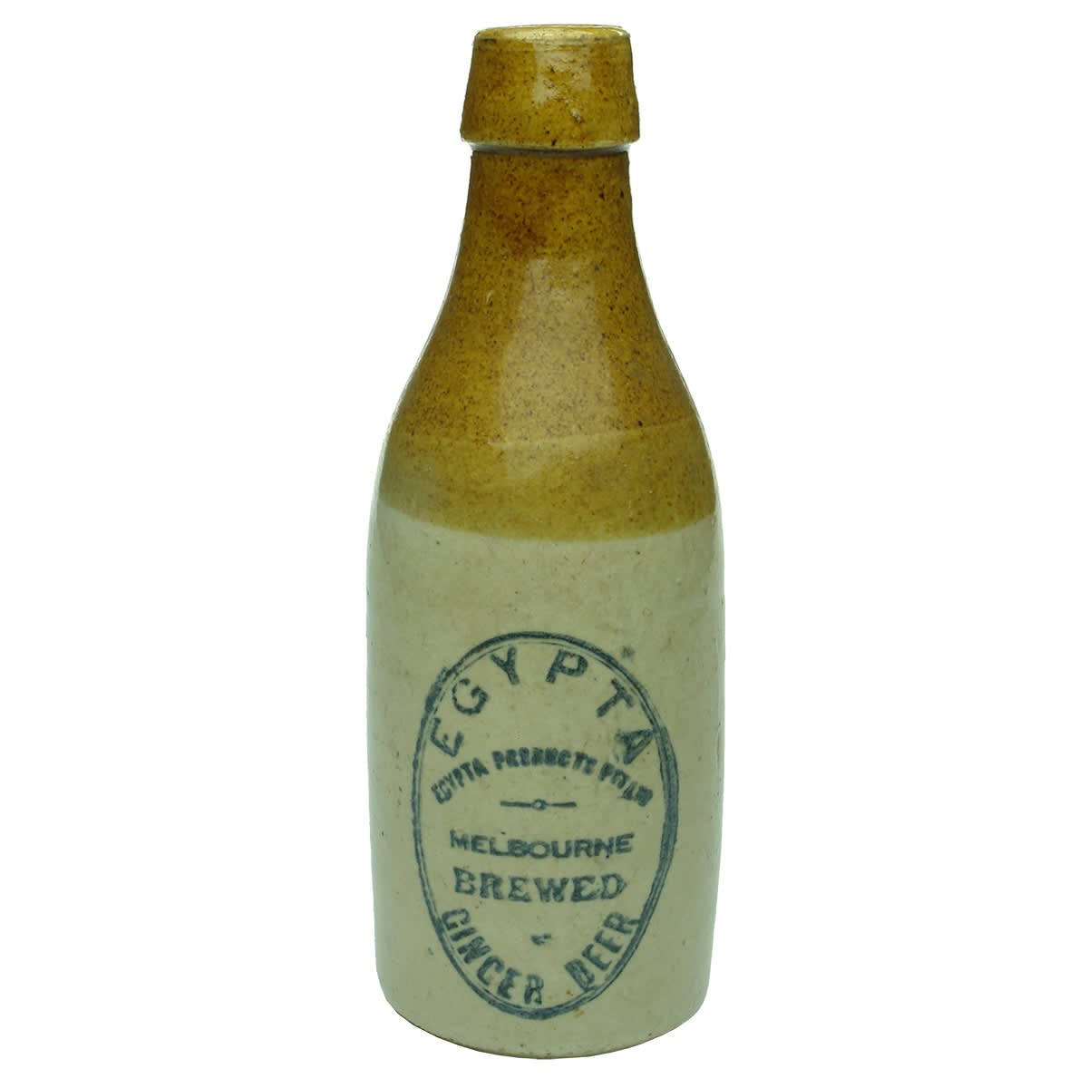 Ginger Beer. Egypta Products Pty Ltd, Melbourne. Tan Top. Champagne. (Victoria)