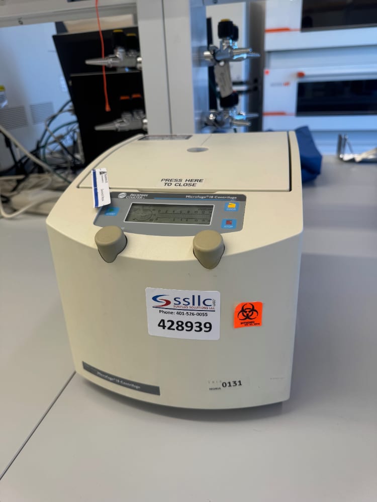 Beckman Coulter Microfuge 18 Centrifuge