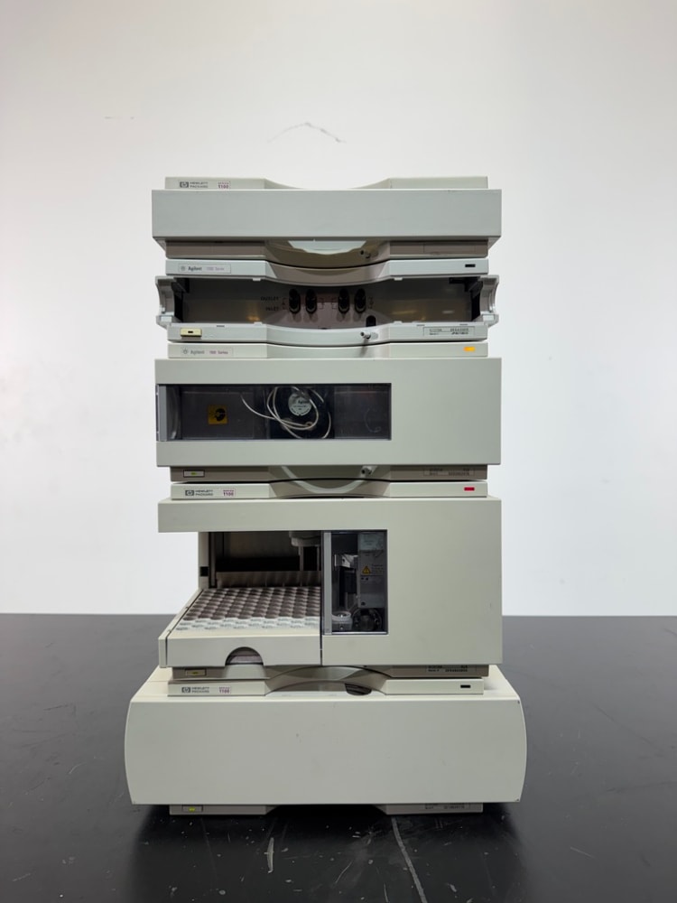 Agilent 1100 HPLC w/ G1321A FLD, G1313A ALS, G1316A COLCOM & Degasser