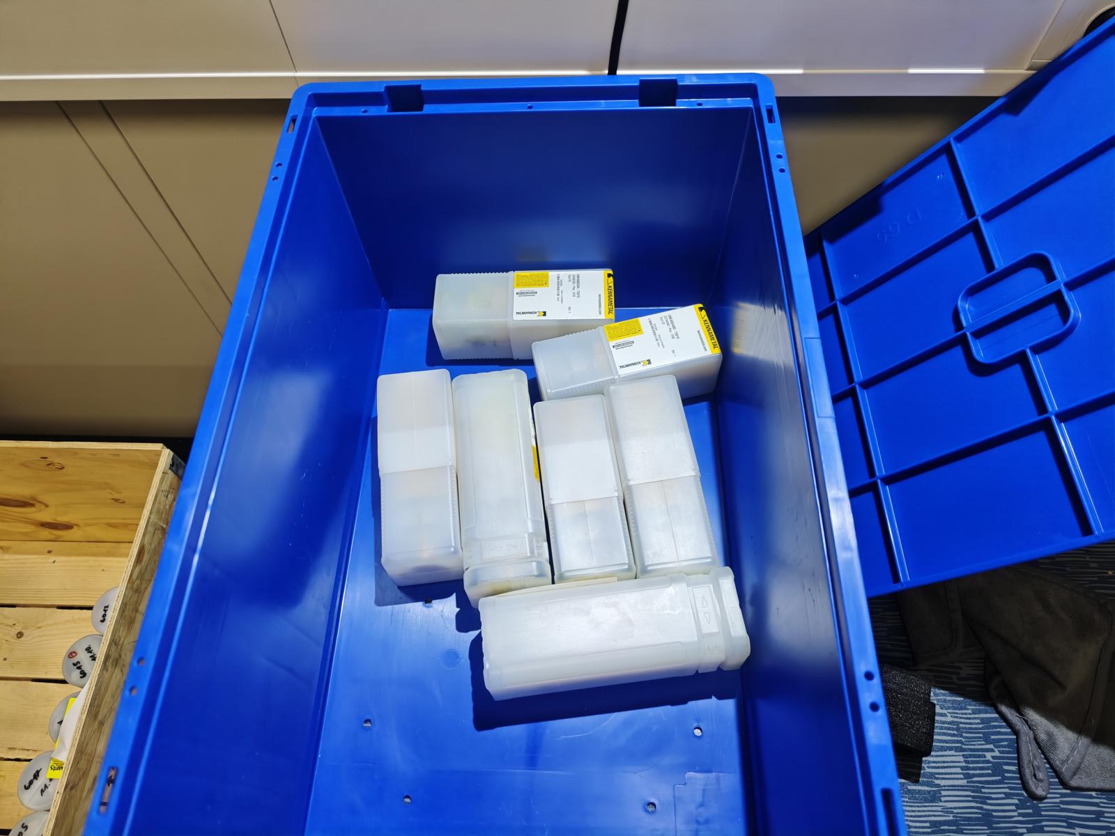 Assortment of HSK A63 tool holders with internal cooling