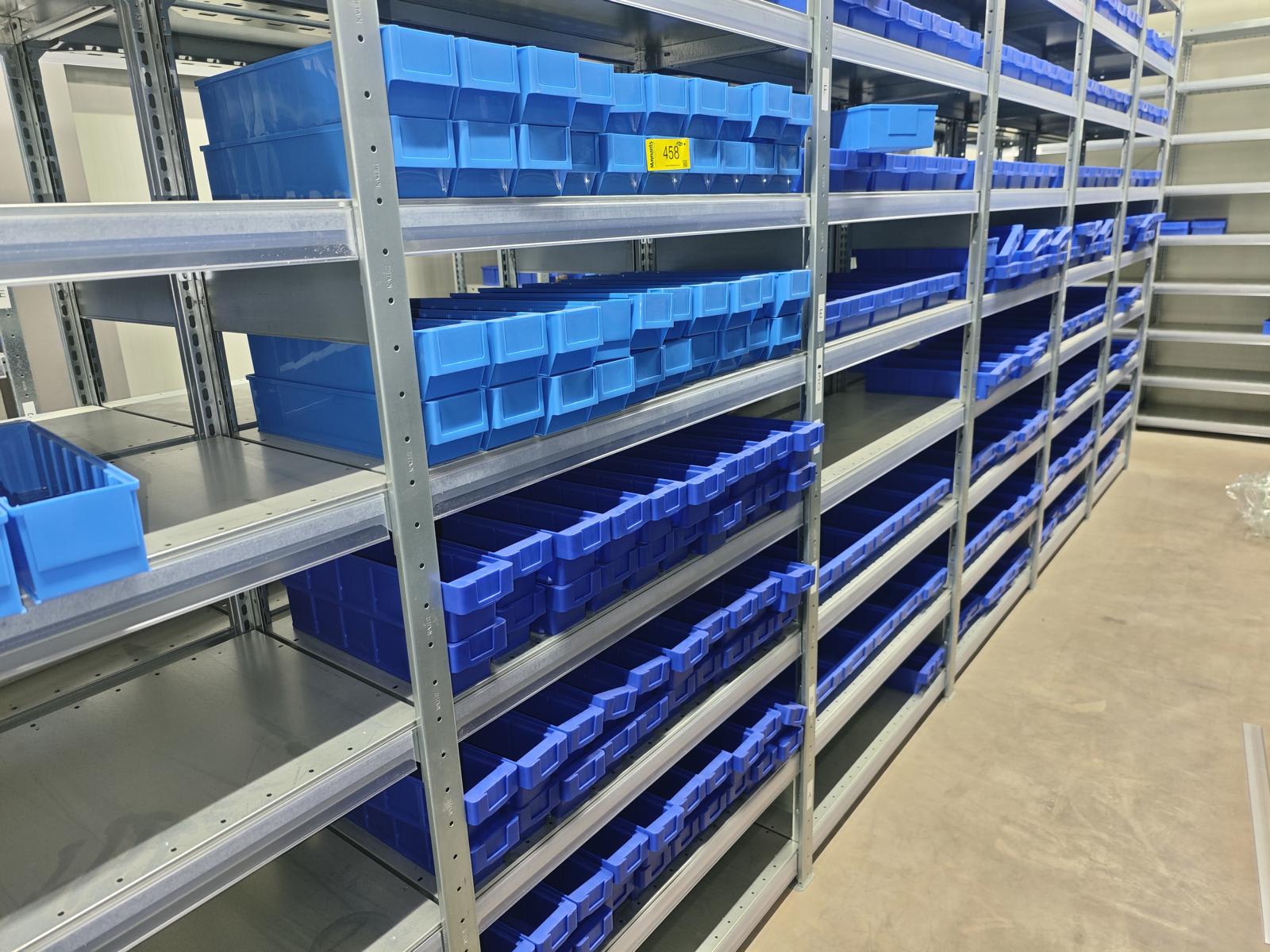 (100) Narrow plastic bins