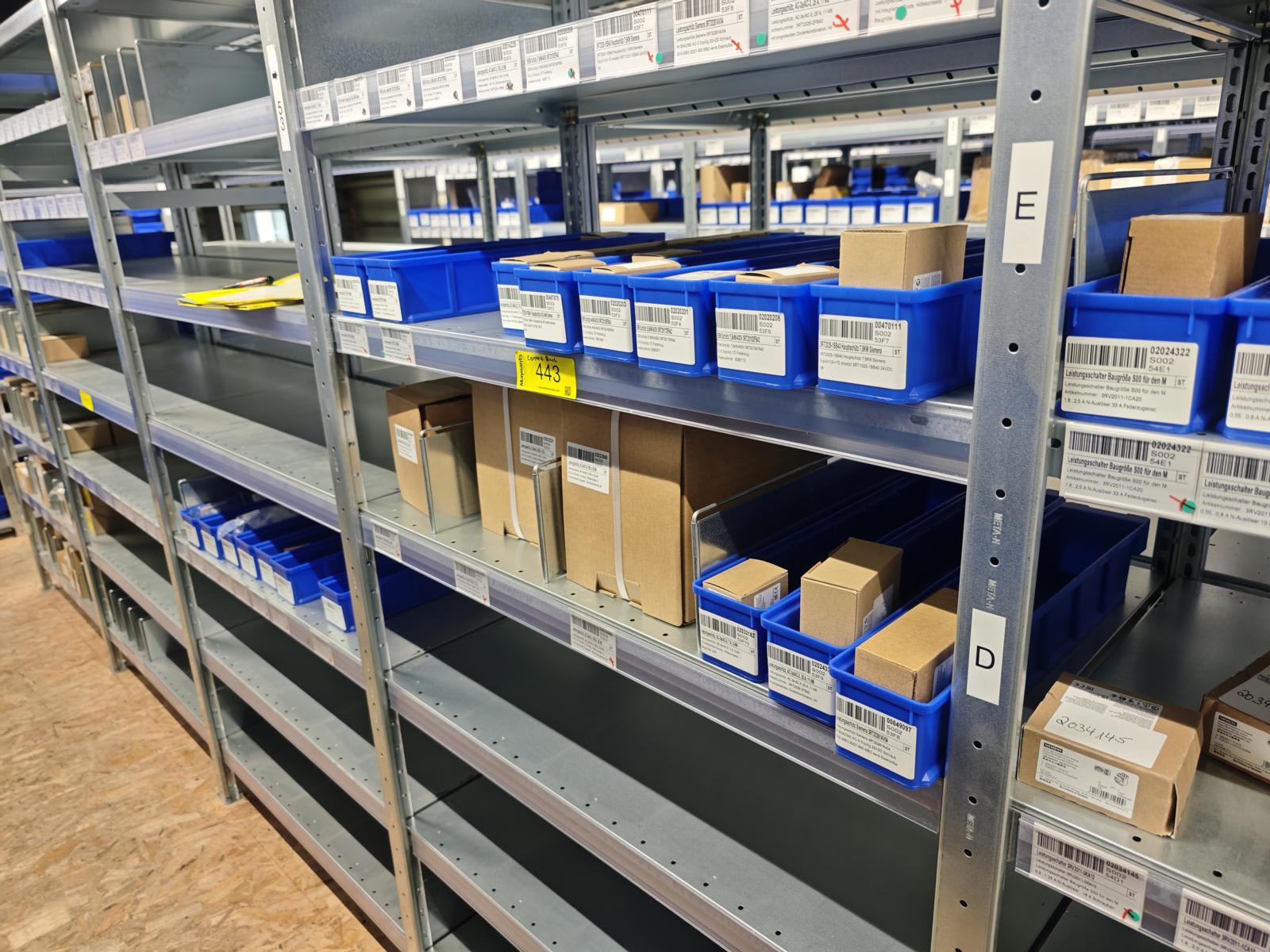 Contents of rack – contactor assortment
