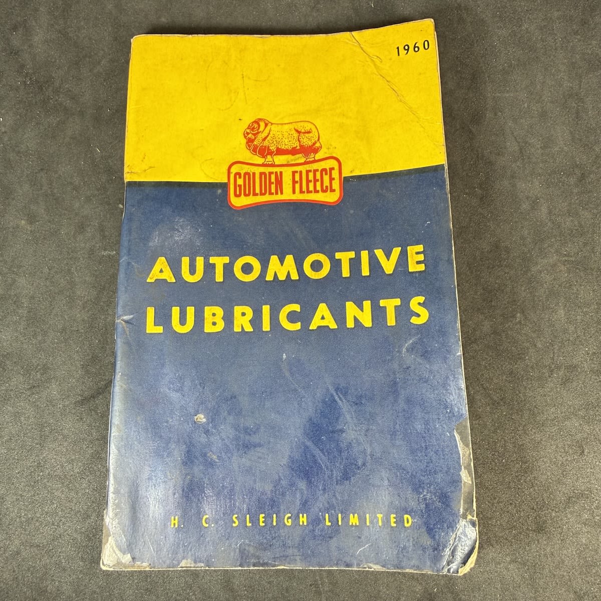 Golden Fleece Automotive Lubricants Booklet. H. C. Sleigh Limited. 78 pages. 1960 Edition.