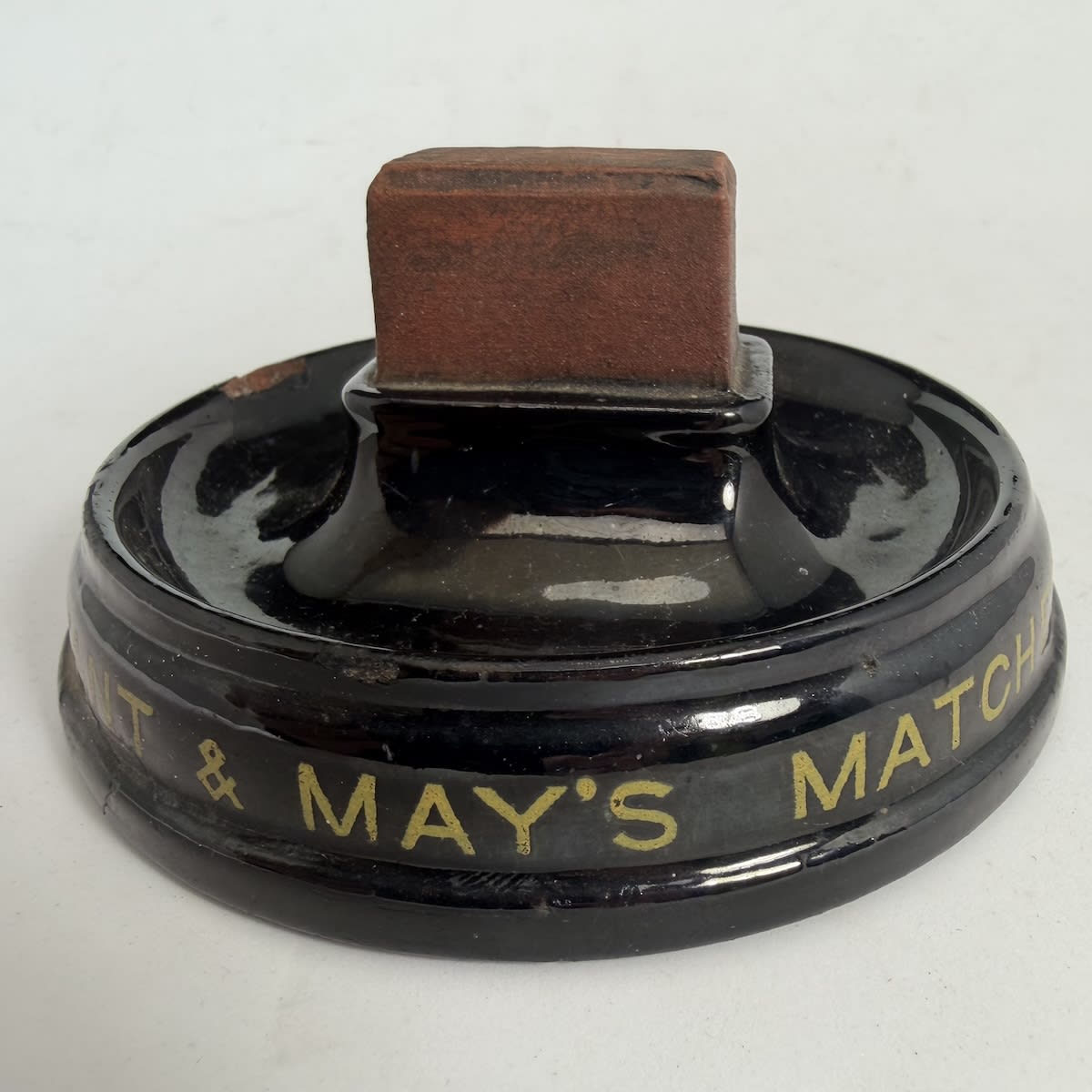 Matchbox Holder/Stand. Bryant & May's matches advertising.
