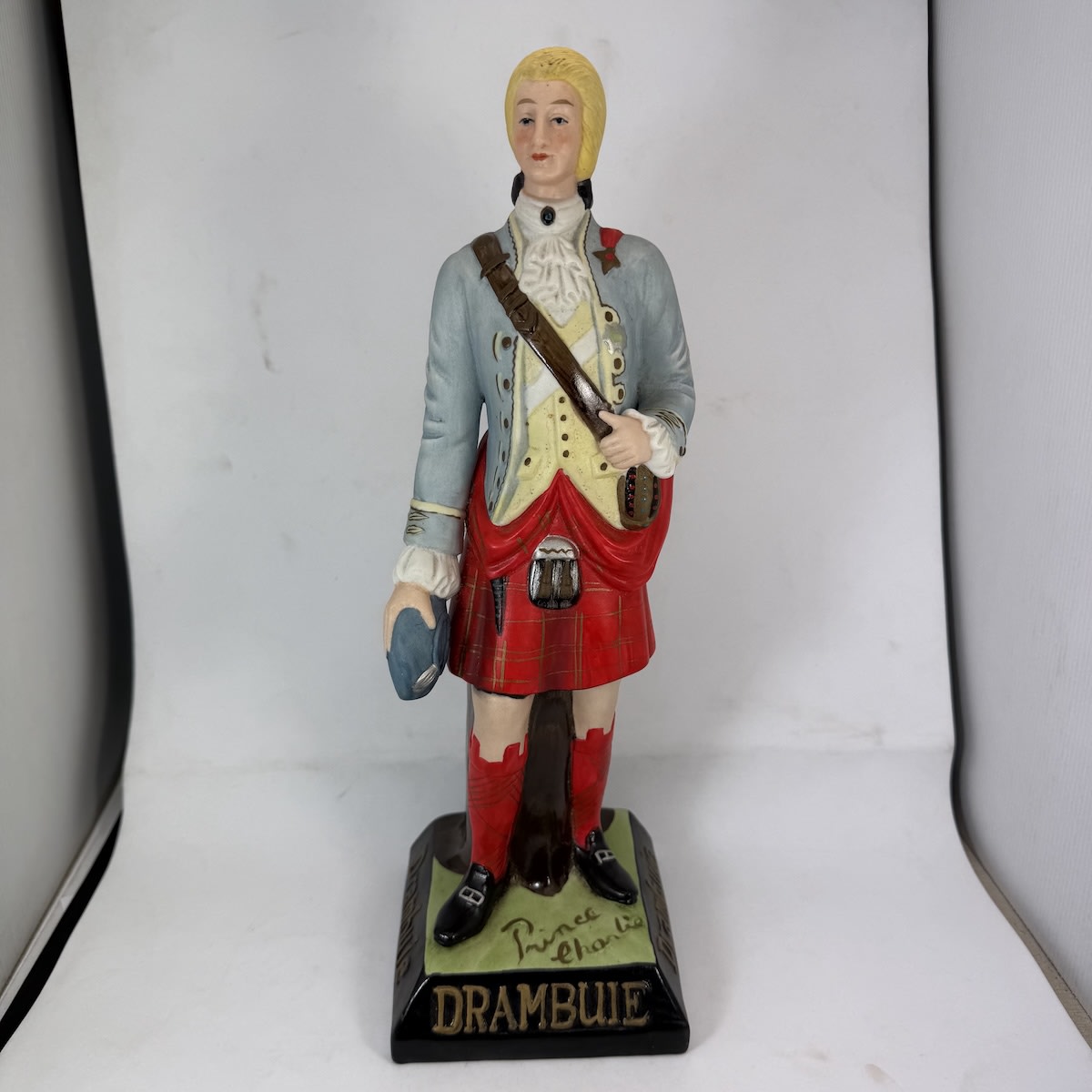 Advertising Statue. Drambuie. Prince Charlie. Multi Coloured Point of Sale Statue.
