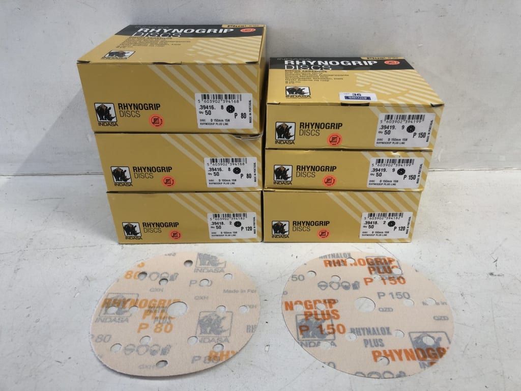 6 PACKS OF ASSORTED CIRCULAR SANDING DISCS — NZ auction result