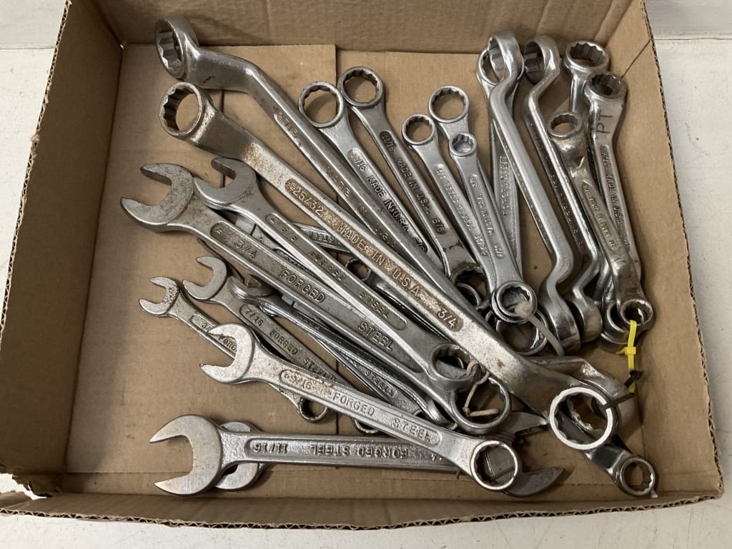 TRAY OF USA MADE SPANNERS — NZ auction result