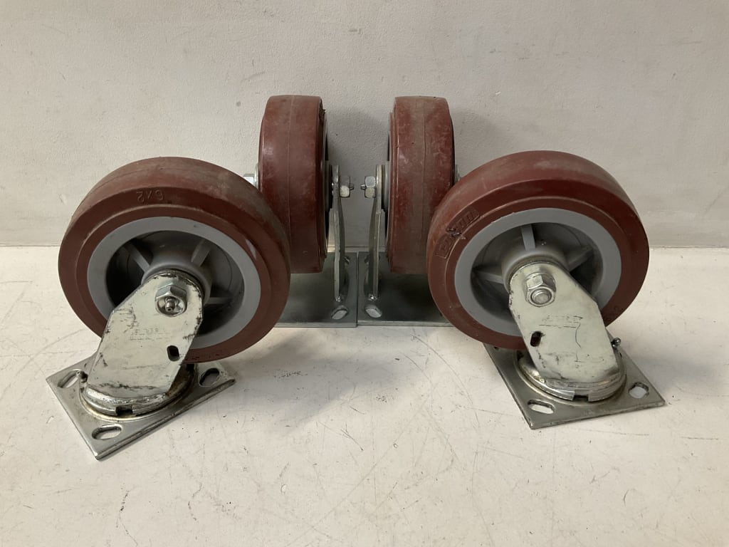 4 LARGE CASTOR WHEELS — NZ auction result