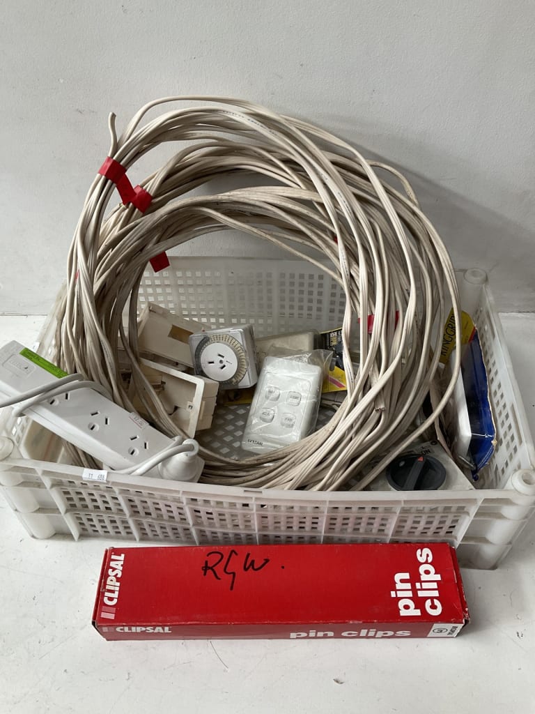 3CORE CABLE - MULTIBOX - SOCKET - SWITCHES — NZ auction result