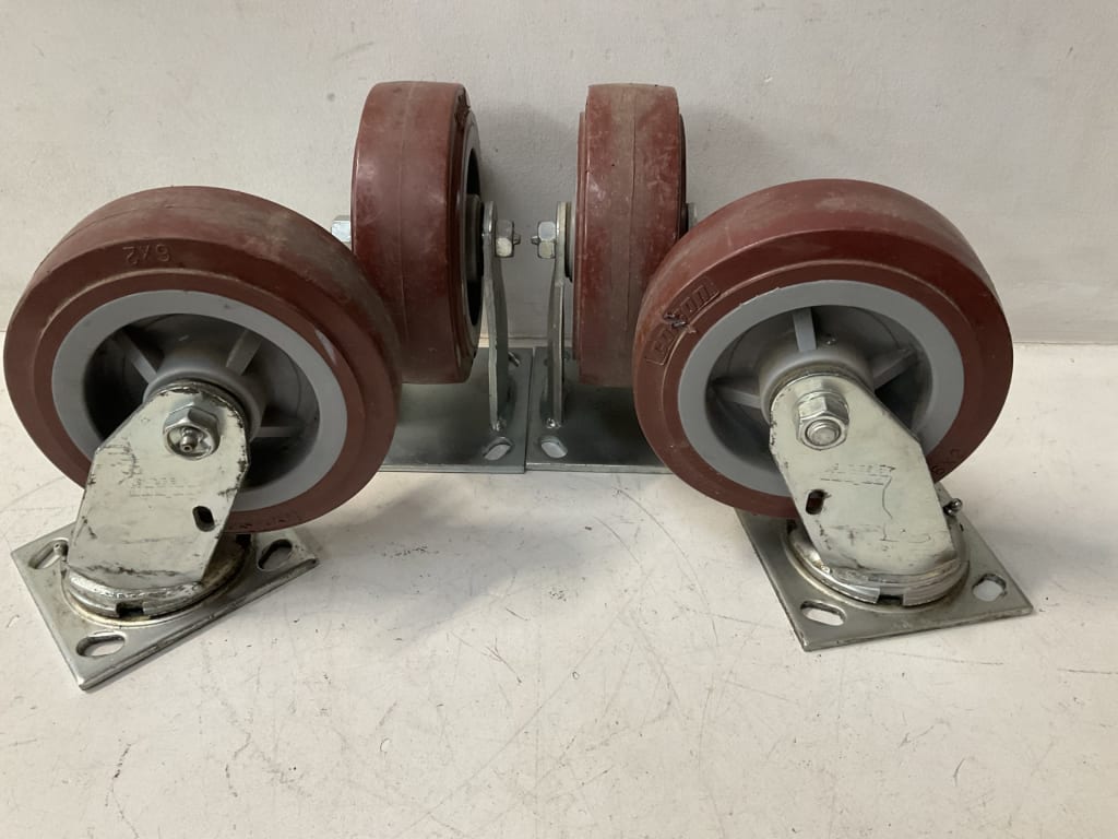 4 LARGE CASTOR WHEELS — NZ auction result