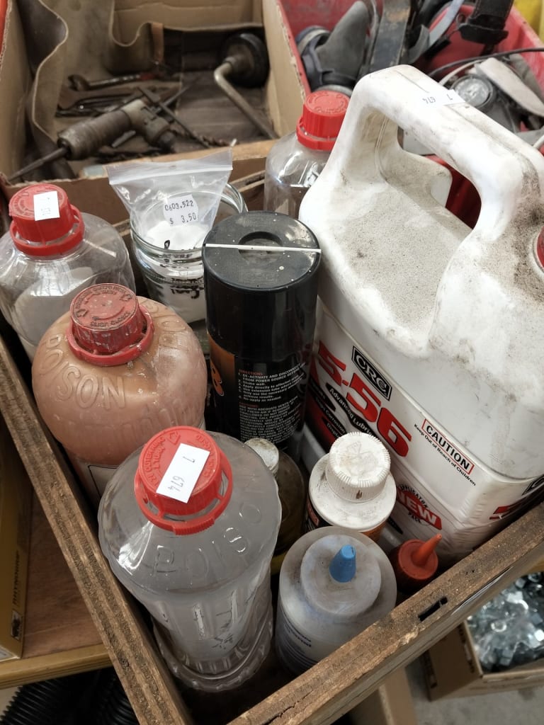 ASSORTED WORKSHOP CHEMICALS — NZ auction result