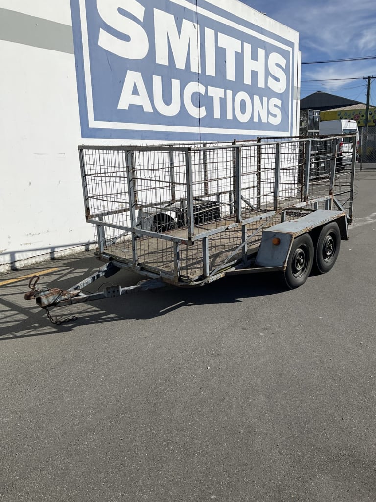 DUAL AXLE CAGE TRAILER - NO WOF OR REGO — NZ auction result
