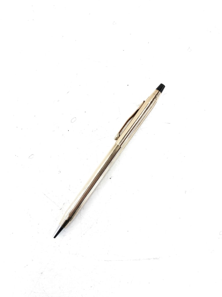 10KT GOLD PLATED CROSS BALL POINT PEN — NZ auction result