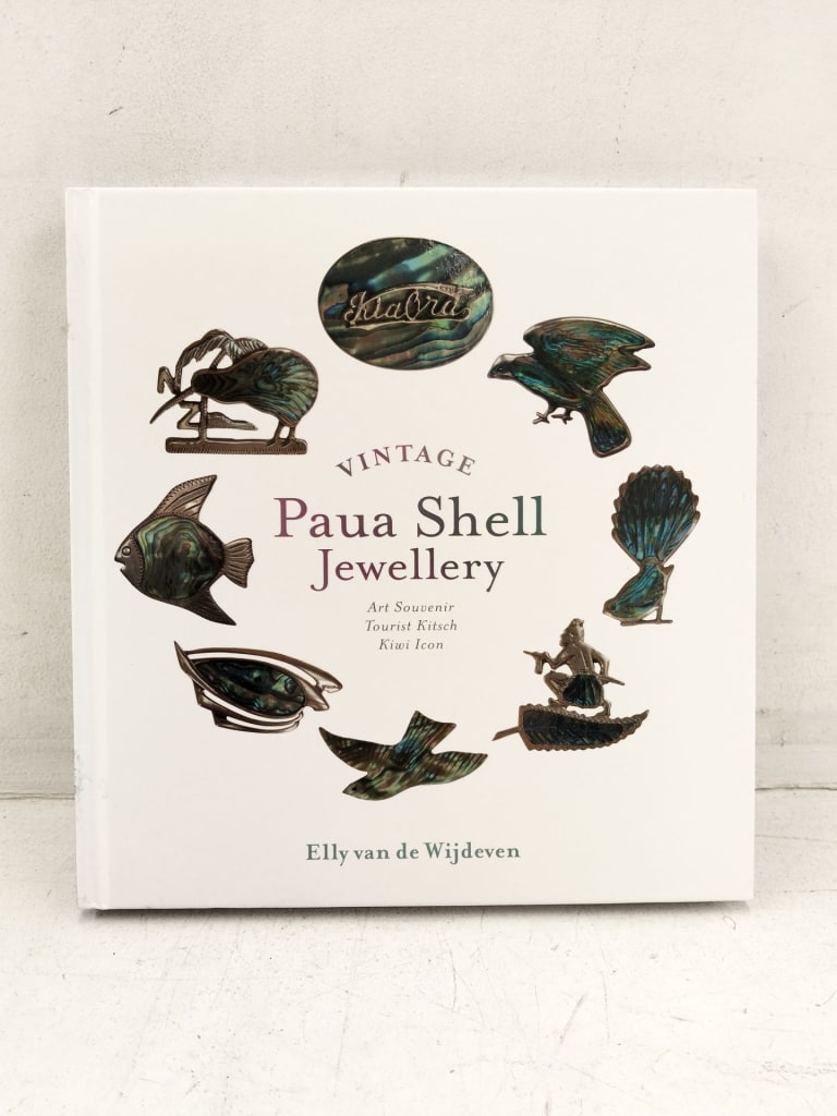 NZ VINTAGE PAUA SHELL JEWELLERY BOOK — NZ auction result