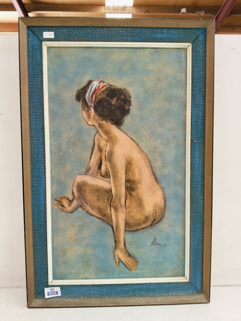 B. SIMON PASTEL ON BOARD — NZ auction result