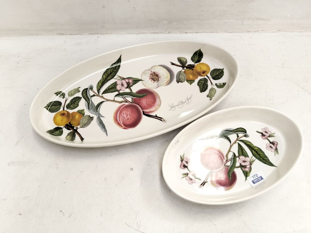 2 PORTMEIRION DISHES AND BOWLS — NZ auction result