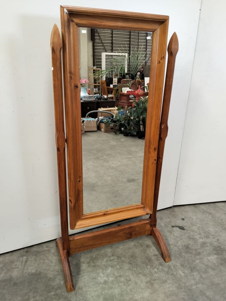 PINE FRAMED FREESTANDING MIRROR — NZ auction result