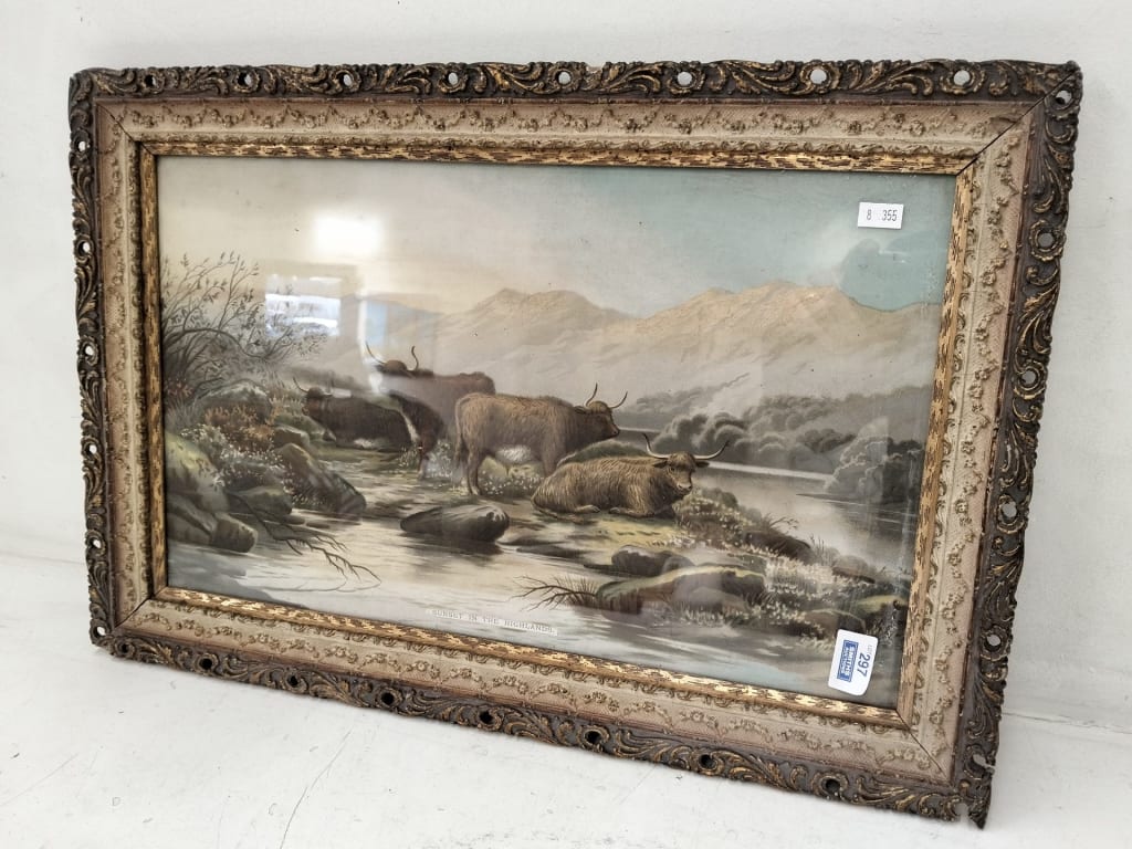 2 ORNATE FRAMED PRINTS — NZ auction result