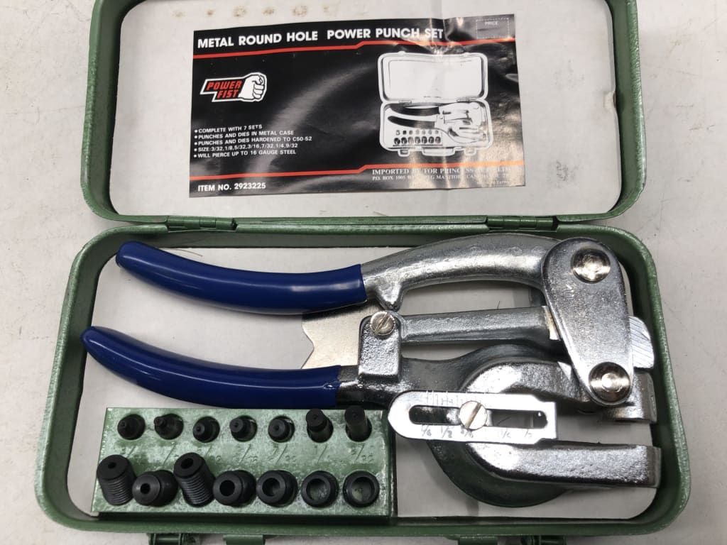 METAL ROUND HOLE POWER PUNCH KIT — NZ auction result