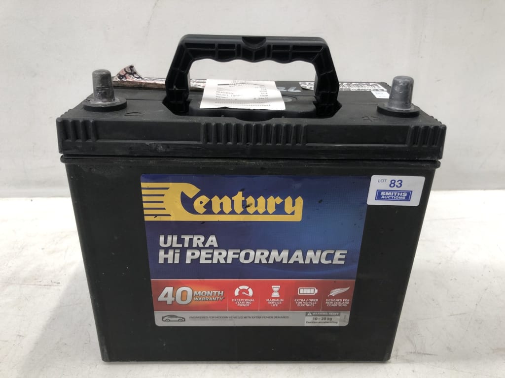 CENTURY ULTRA HI PERFORMANCE 12V BATTERY — NZ auction result