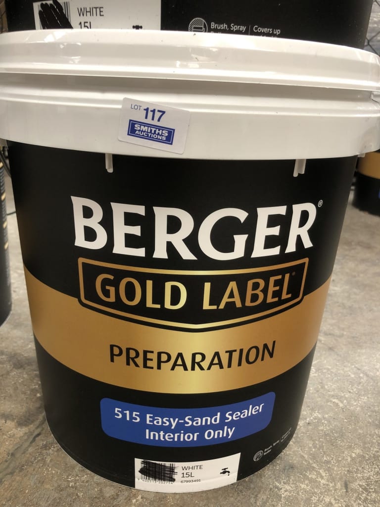 15L BERGER GOLD LABEL EASY SAND INTERIOR PAINT — NZ auction result