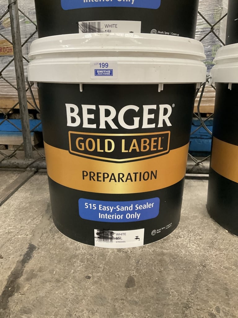 15L BERGER GOLD LABEL EASY SAND INTERIOR PAINT — NZ auction result