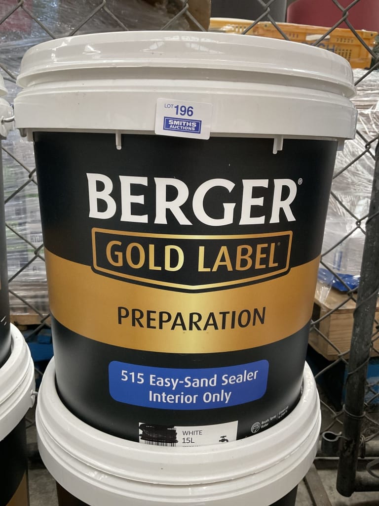 15L BERGER GOLD LABEL EASY SAND INTERIOR PAINT — NZ auction result