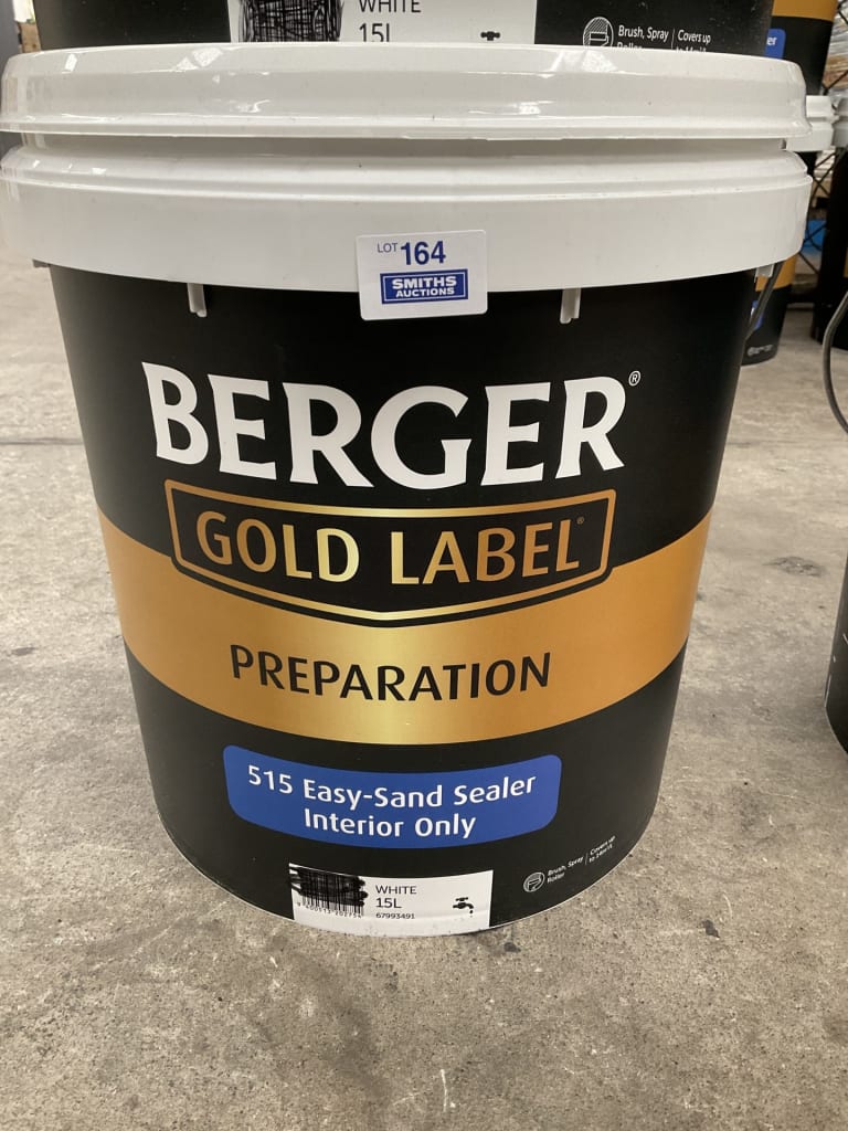 15L BERGER GOLD LABEL EASY SAND INTERIOR PAINT — NZ auction result