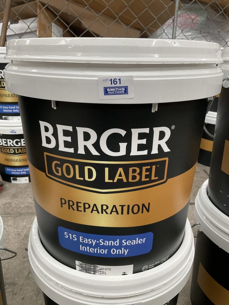 15L BERGER GOLD LABEL EASY SAND INTERIOR PAINT — NZ auction result