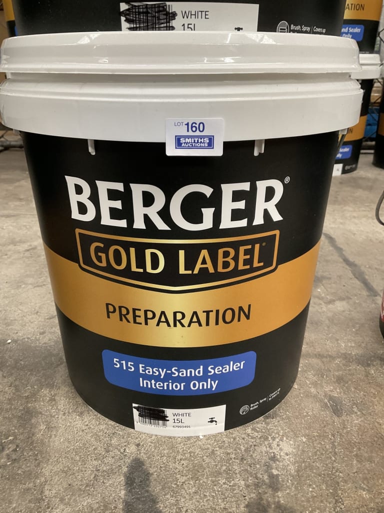 15L BERGER GOLD LABEL EASY SAND INTERIOR PAINT — NZ auction result
