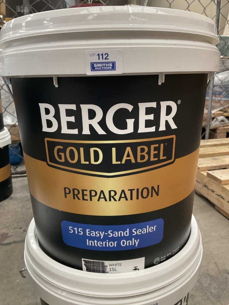 15L BERGER GOLD LABEL EASY SAND INTERIOR PAINT — NZ auction result
