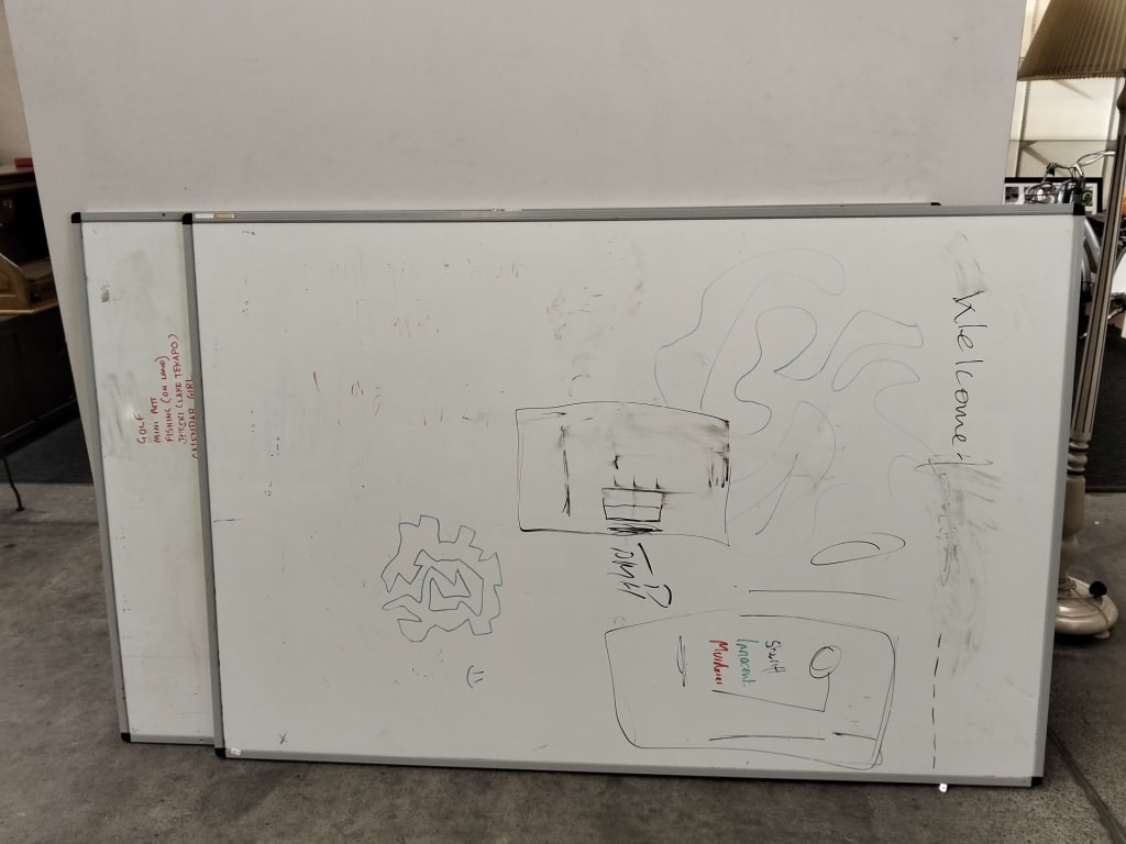 2 LARGE WHITEBOARDS — NZ auction result