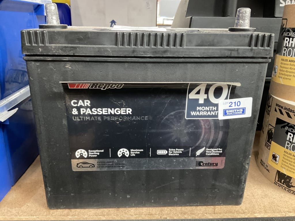 REPCO CAR &amp; PASSENGER 12V BATTERY — NZ auction result