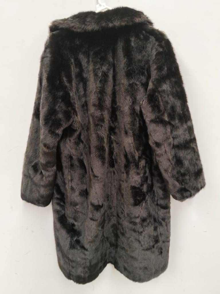 ARTIFICIAL BROWN FUR COAT — NZ auction result