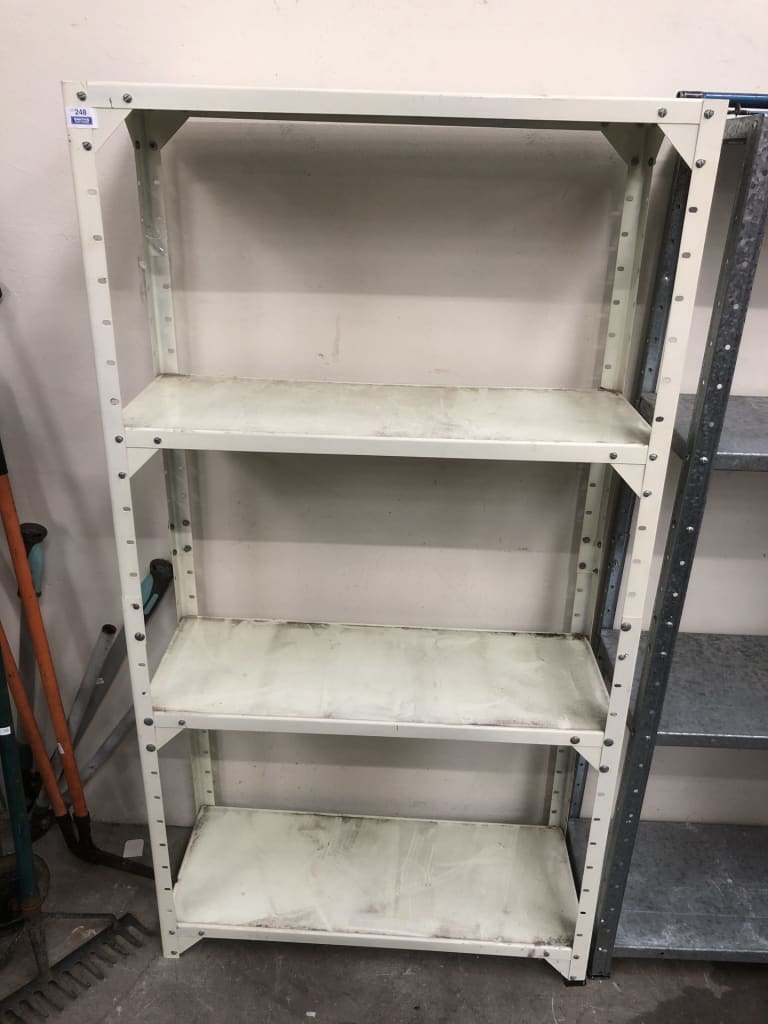 4 TIER METAL SHELVING UNIT — NZ auction result
