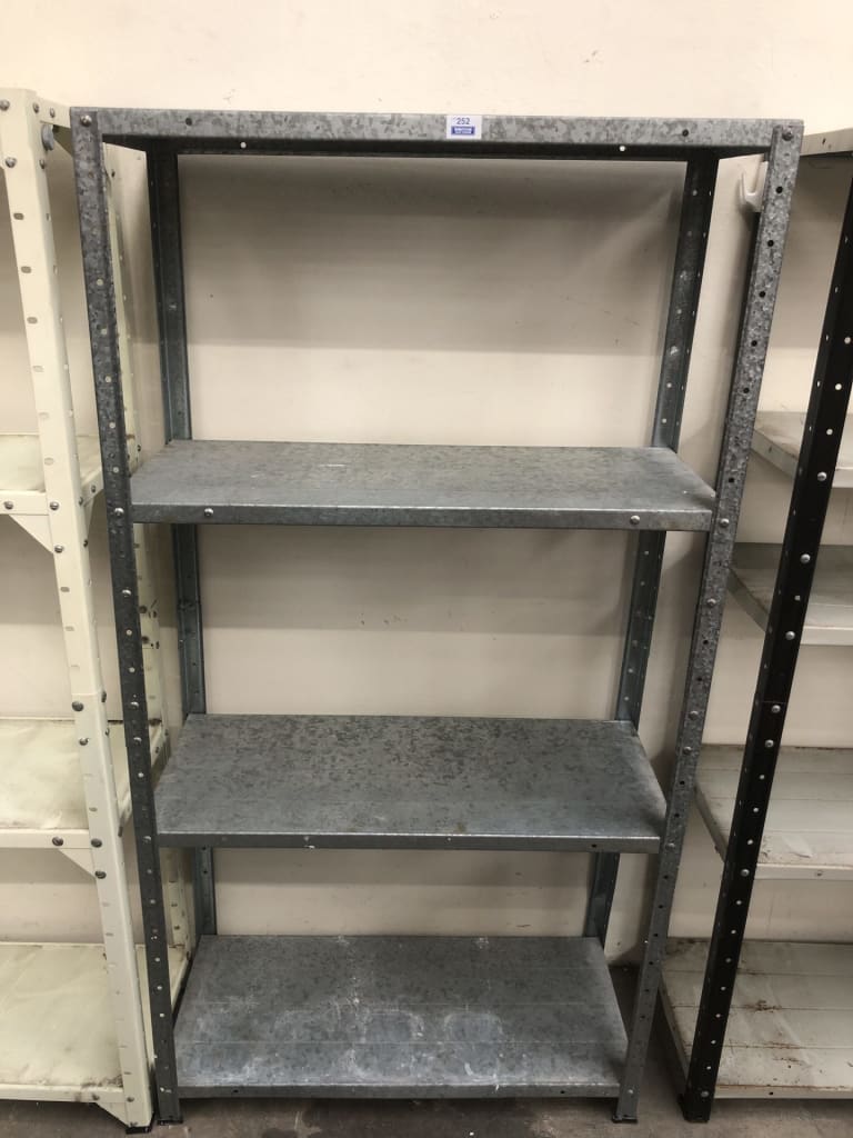4 TIER METAL SHELVING UNIT — NZ auction result