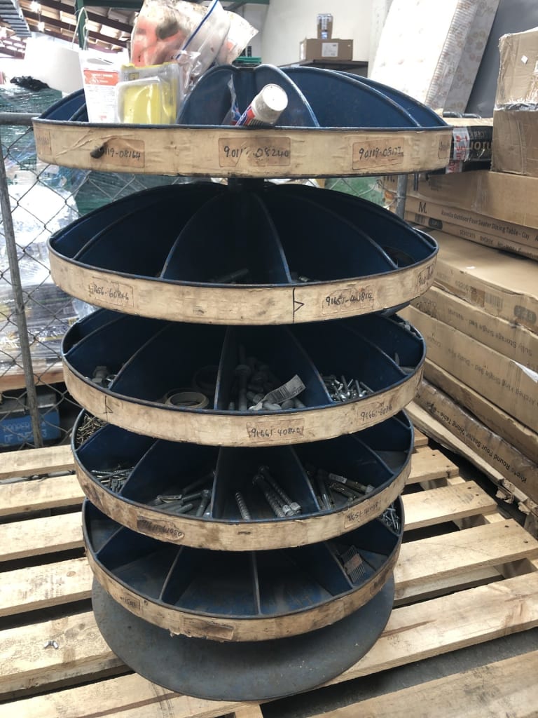 5 TIER HARDWARE ORGANISER CAROUSELL — NZ auction result