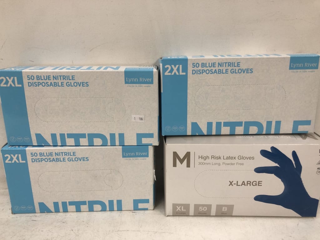 4 PACKS OF ASSORTED RUBBER GLOVES — NZ auction result